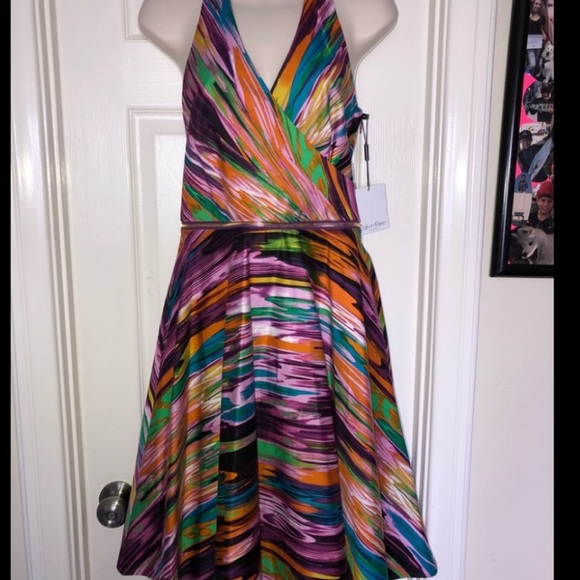 Ralph Lauren Multi Halter Dress - Picture 1 of 3